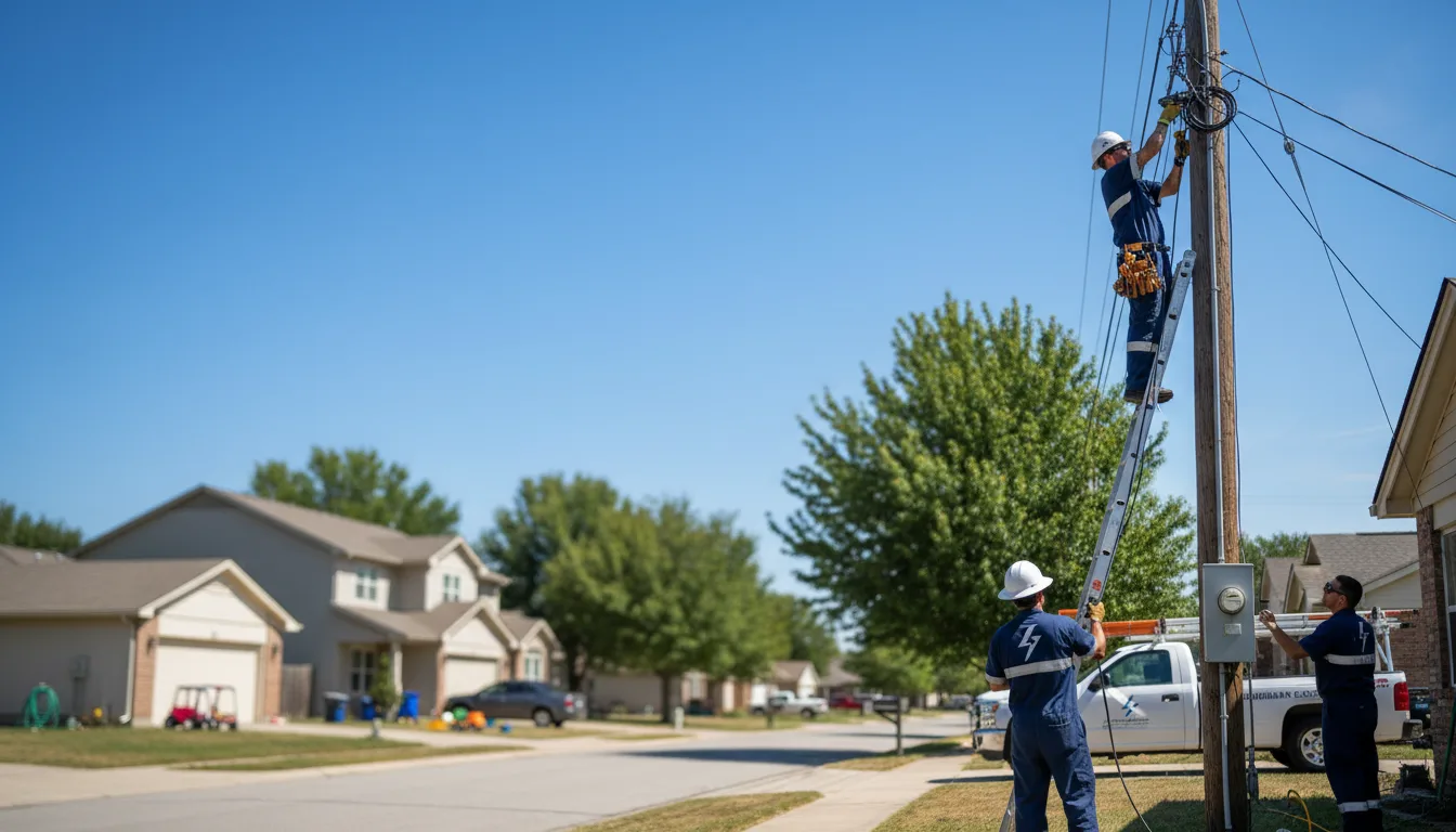 Residential electrician providing installation services in Swink, OK